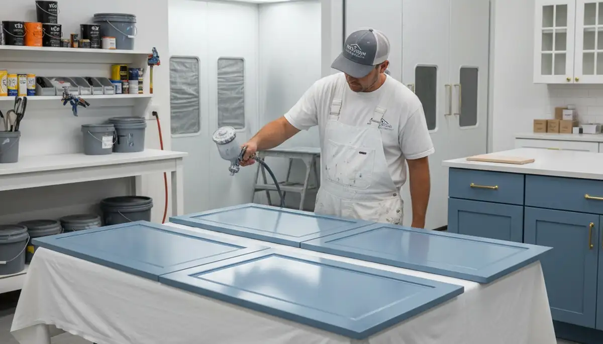 Cabinet painting in Vancouver, WA for durable kitchen finishes by Vancouver Paint Pros