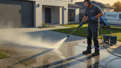 Concrete pressure cleaning in Vancouver, WA for driveways, patios, and walkways