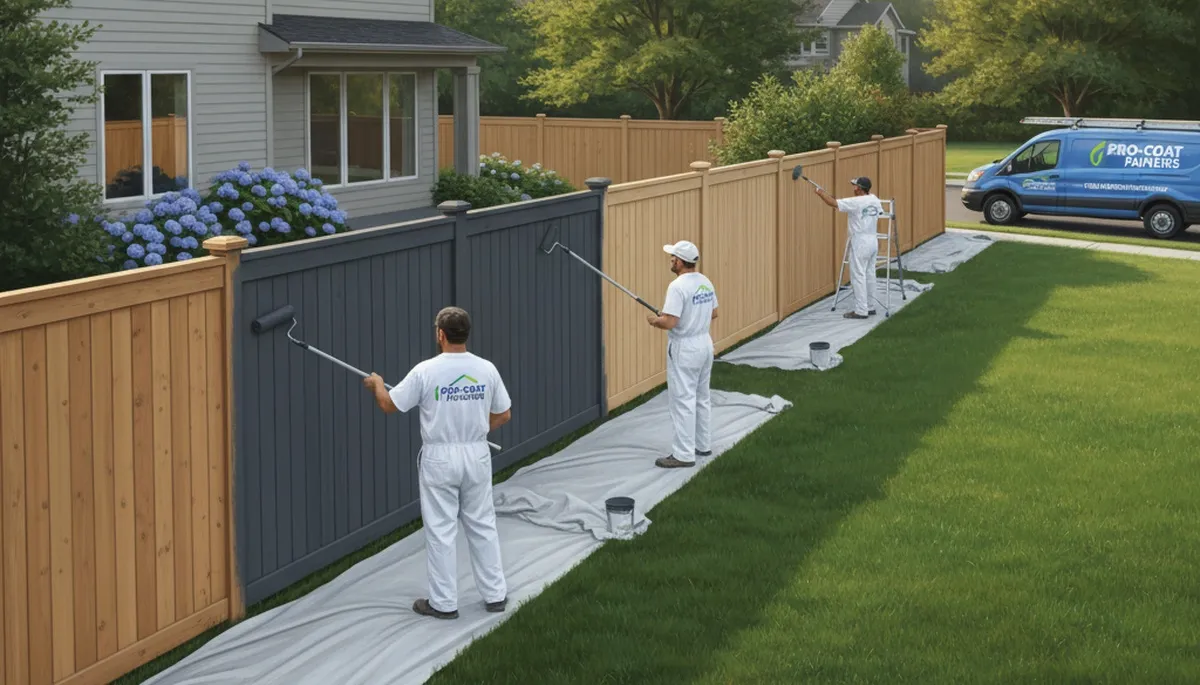 Fence painting service in Vancouver, WA for weather-resistant wood fence protection