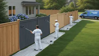 Fence painting service in Vancouver, WA for weather-resistant wood fence protection
