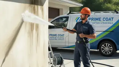 Pressure cleaning services in Vancouver, WA for siding, decks, and driveways by Vancouver Paint Pros